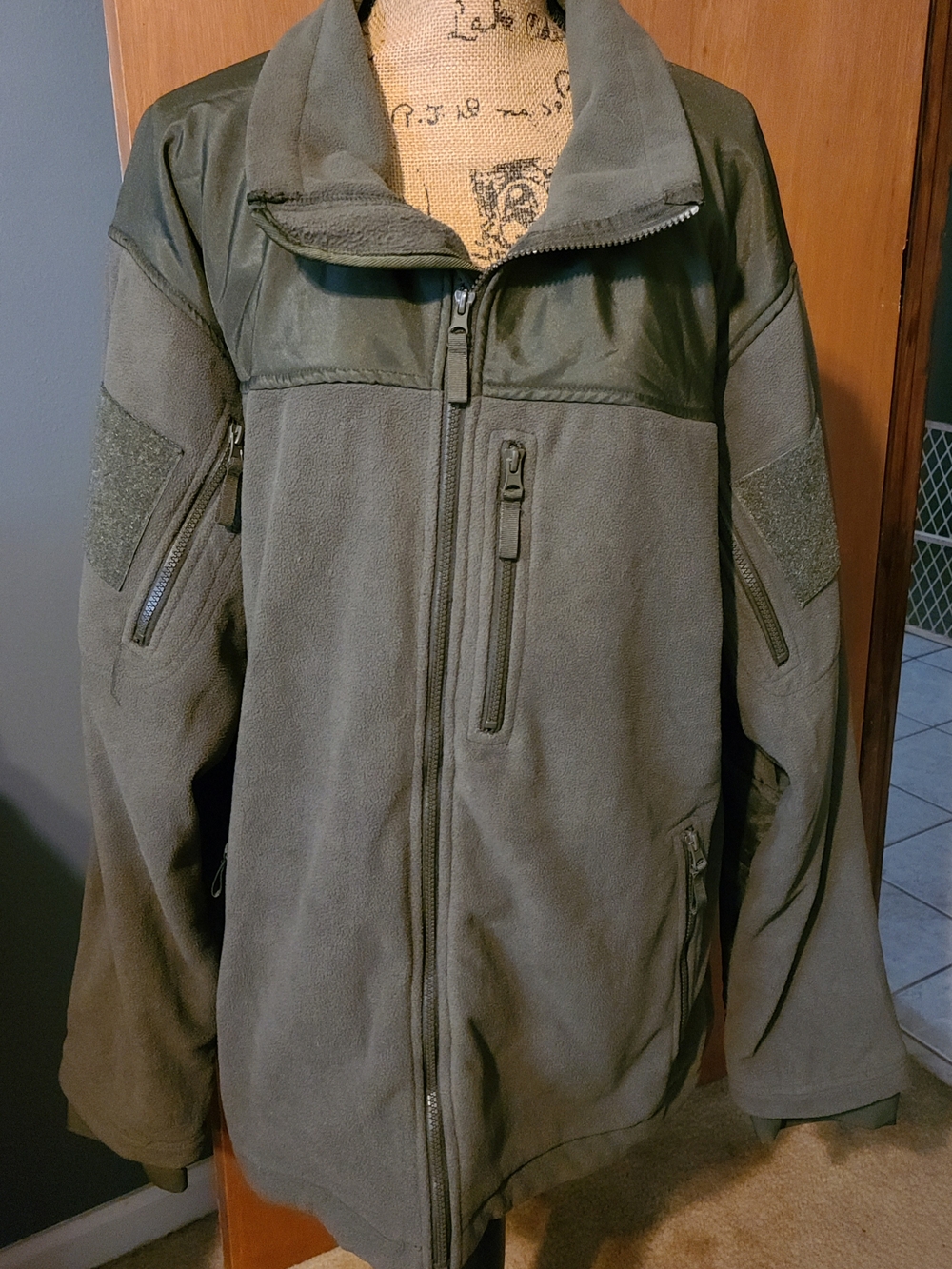 Men's Tactical Fleece Jacket - Olive Green